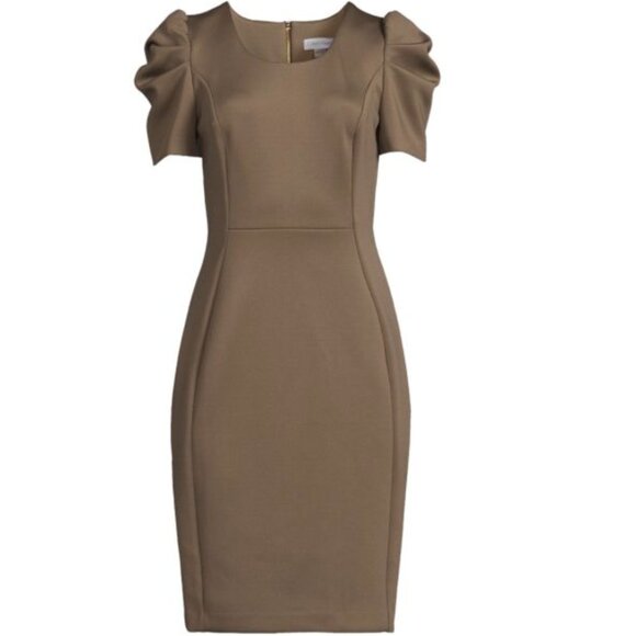 NWT Calvin Klein Olive Dress - Size 10 - Picture 9 of 9